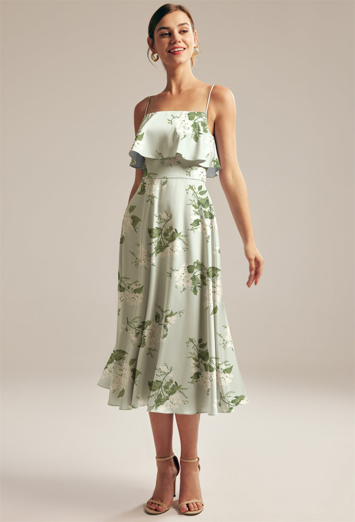 AW Morza Sage Garden Party  Floral Bridesmaid Dresses